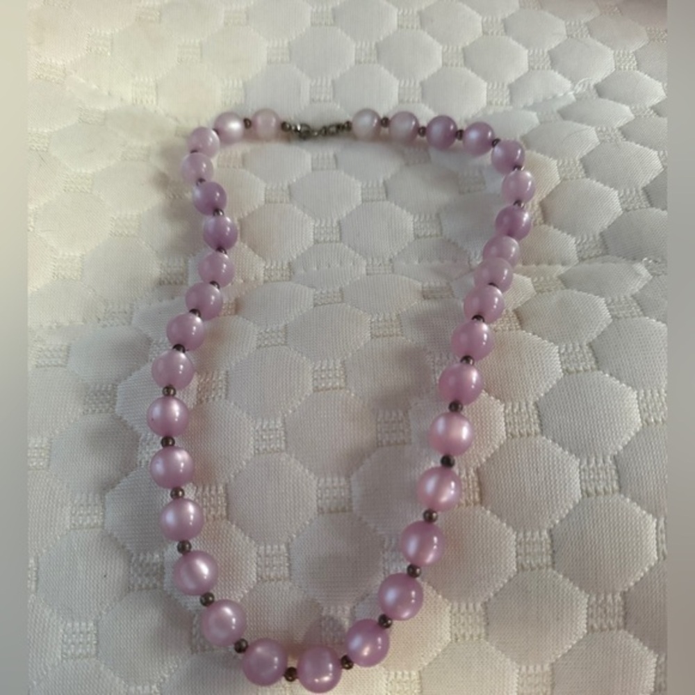 Lavender Beaded Necklace